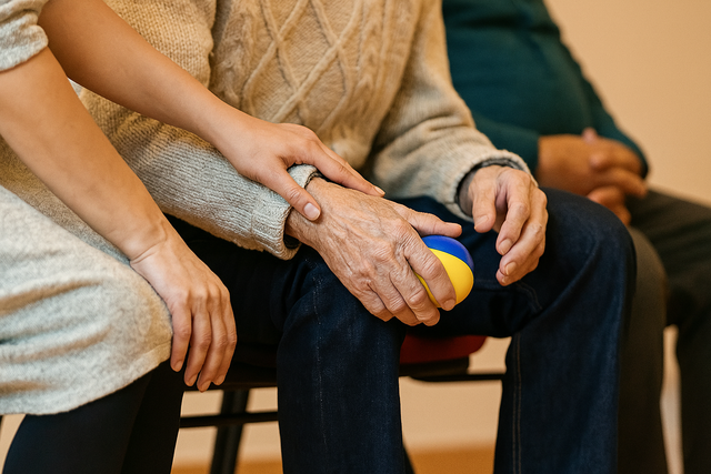 Caregiver_helping_an_elderly_person_with_stress_relief_highlighting_ways_to_prevent_Alzheimer_s_through_therapy._1