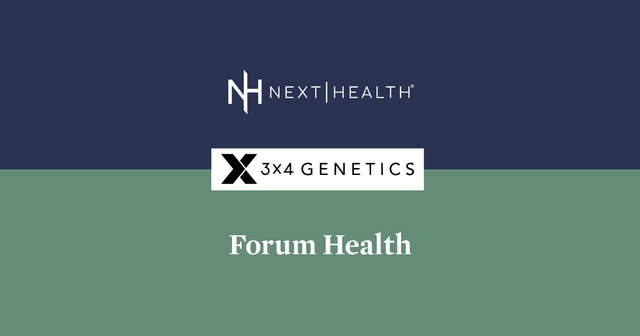 3X4 Genetics Partnership with Next Health & Forum Health