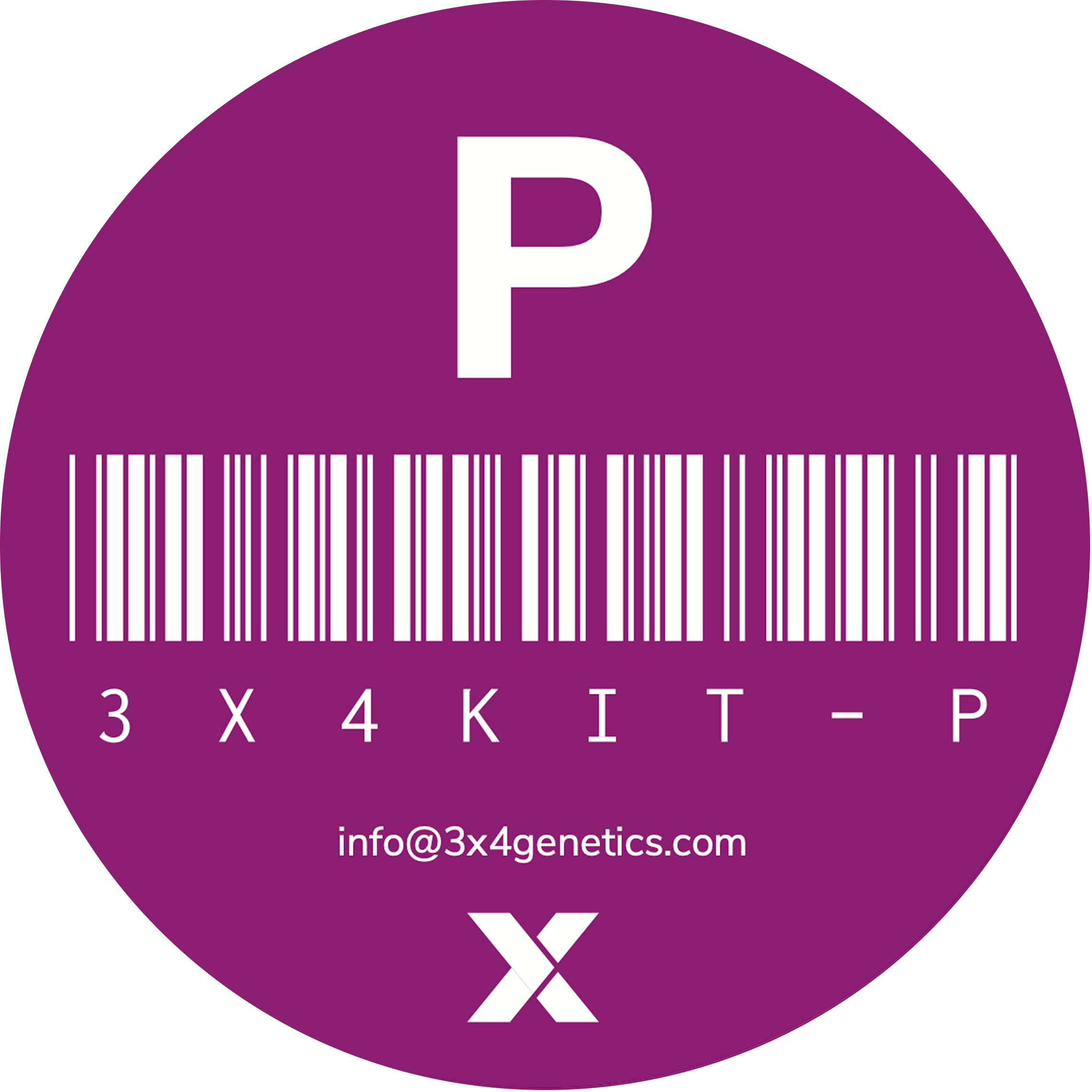 Older 3X4 kit label with no serial number