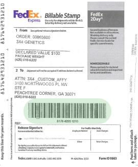 FedEx Express billable stamp return label